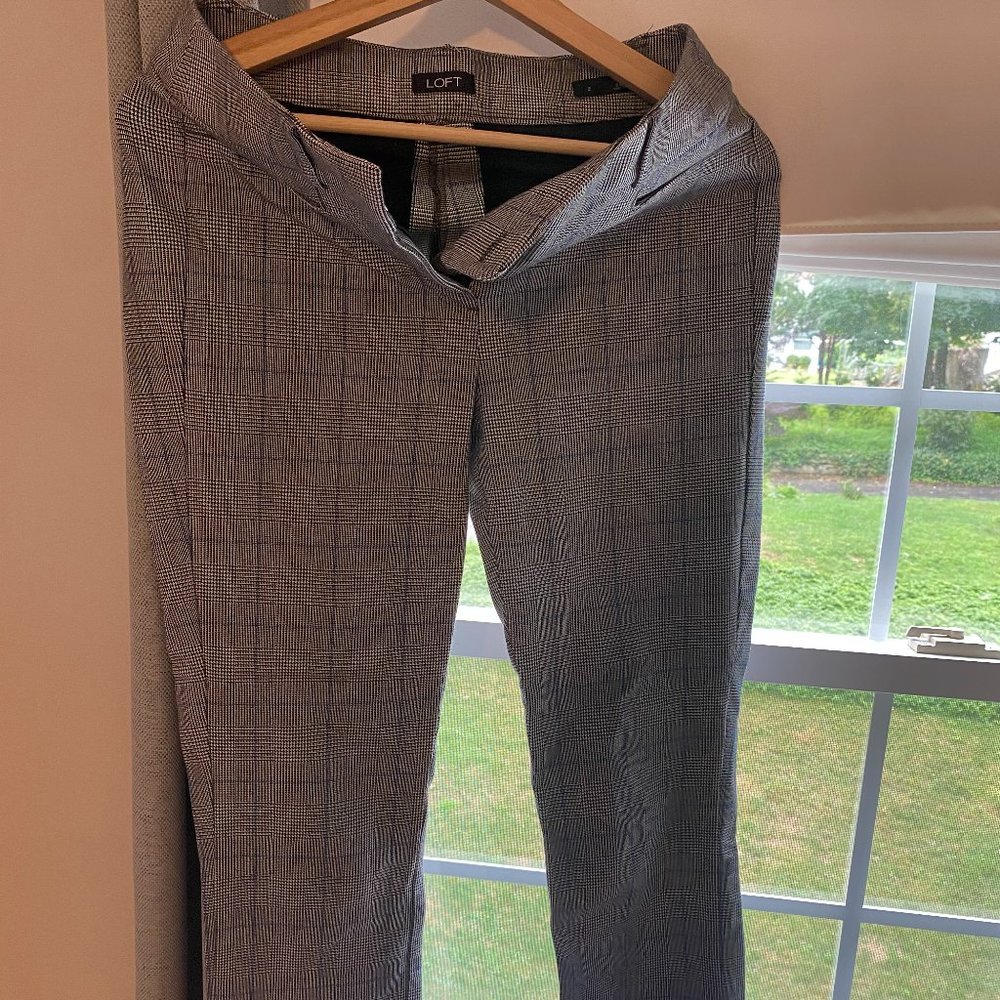 LOFT Women's High Waist Skinny Dress Pants, Grey, Size 2